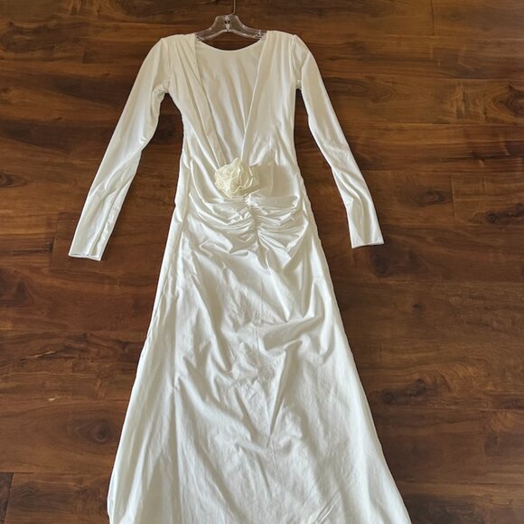 Maygel Coronel Heliconia White long sleeve dress - Picture 4 of 8